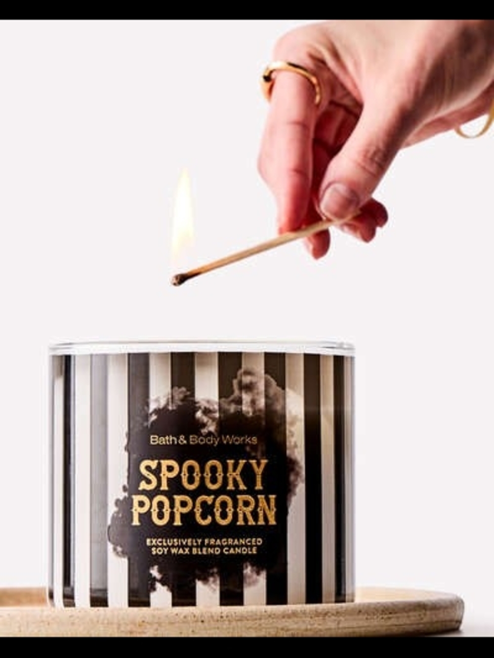 B&BW Spooky Popcorn Member Exclusive 3-Wick Halloween 2026 Candle (UNBLEMISHED) - Picture 12 of 13
